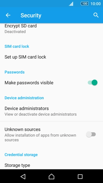 Press Set up SIM card lock.