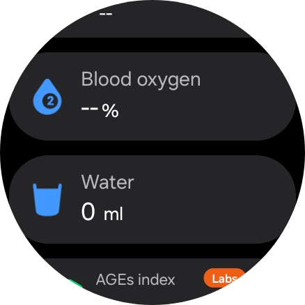 Press Blood oxygen.