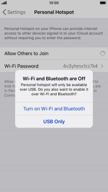 If Wi-Fi is turned off, press Turn on Wi-Fi and Bluetooth.