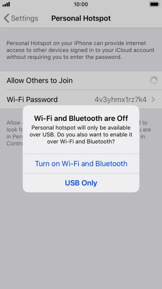 If Wi-Fi is turned off, press Turn on Wi-Fi and Bluetooth.