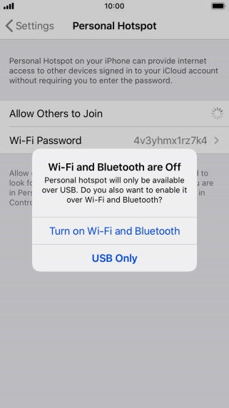 If Wi-Fi is turned off, press Turn on Wi-Fi and Bluetooth.