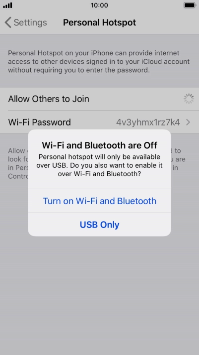 If Wi-Fi is turned off, press Turn on Wi-Fi and Bluetooth.