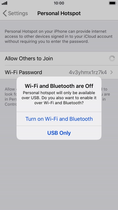If Wi-Fi is turned off, press Turn on Wi-Fi and Bluetooth.