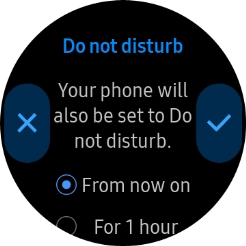 Press the required setting. Press the required setting.