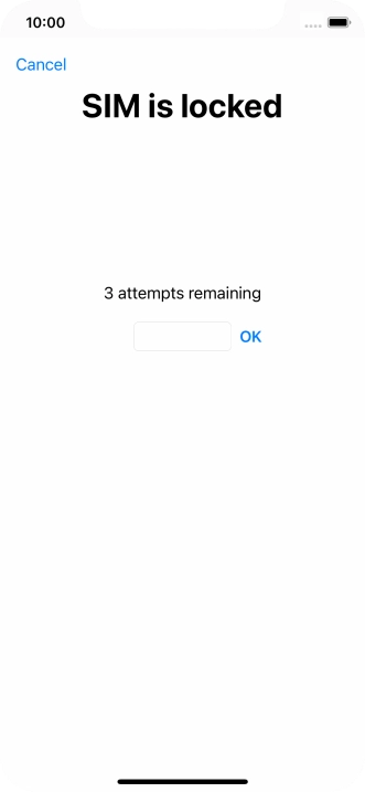 If your SIM is locked, key in your PIN and press OK.