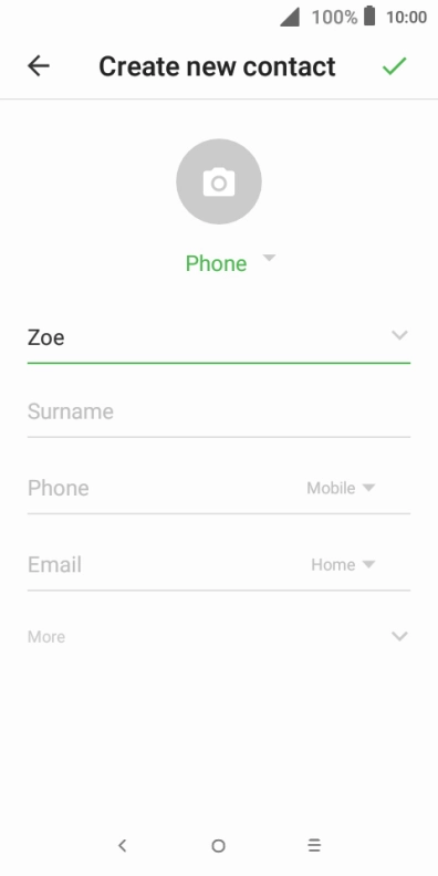 Press Surname and key in the required last name.