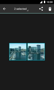 Press the share icon.