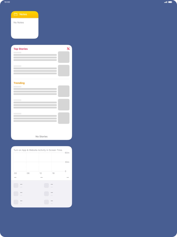 Press and hold the required Widget Stack.