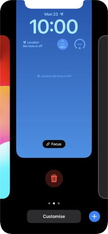 Press the delete icon.