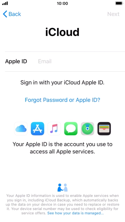 Press the field next to 