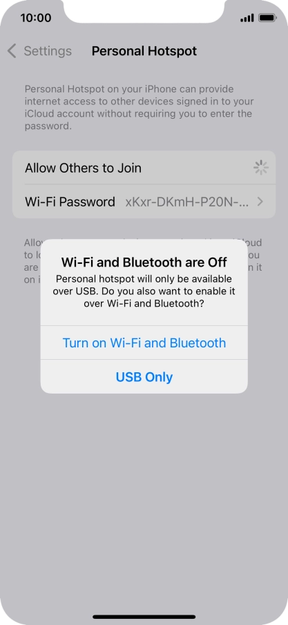 If Wi-Fi is turned off, press Turn on Wi-Fi and Bluetooth.