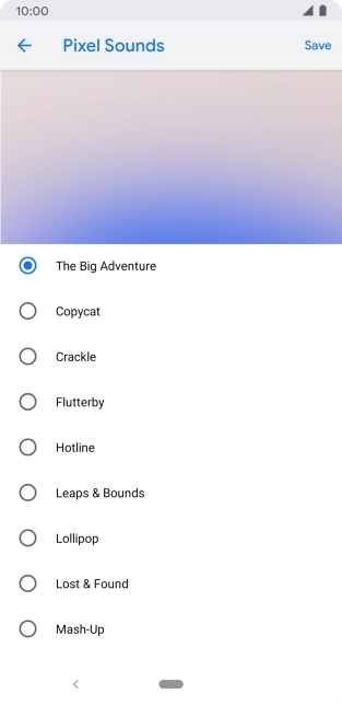 Press the required ring tones to hear them.