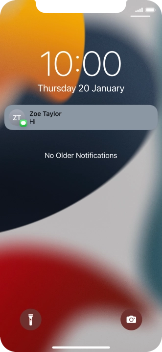 Press the required notification and follow the instructions on the screen to use the selected function.