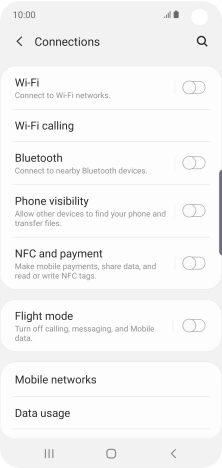 Press Mobile networks.