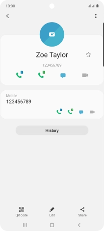Press the Home key to return to the home screen.