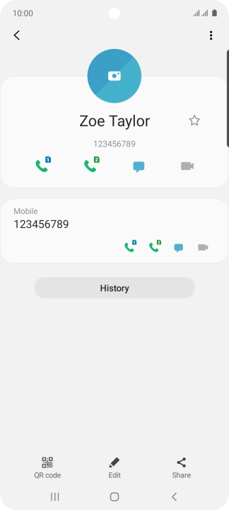 Press the Home key to return to the home screen.