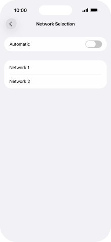 If you turn off the function, press the required network. If you turn off the function, press the required network.