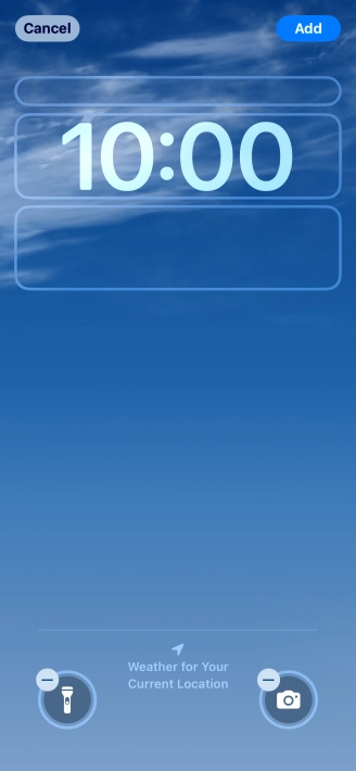 To customise the way the lock screen date is displayed, press the date widget and follow the instructions on the screen to select the required widget display mode.