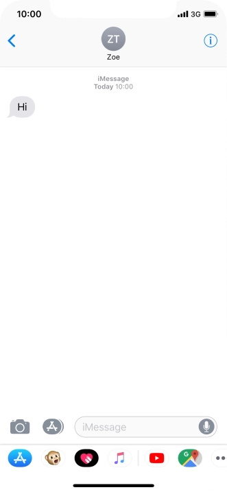 Slide your finger upwards starting from the bottom of the screen to return to the home screen.