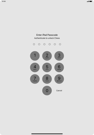 Use the lock code you created. The app is now no longer locked. Use the lock code you created. The app is now no longer locked.