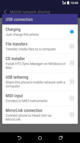 Press the Home key to return to the home screen.