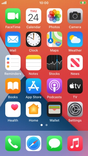 When the battery charging icon is displayed, the battery is charging.