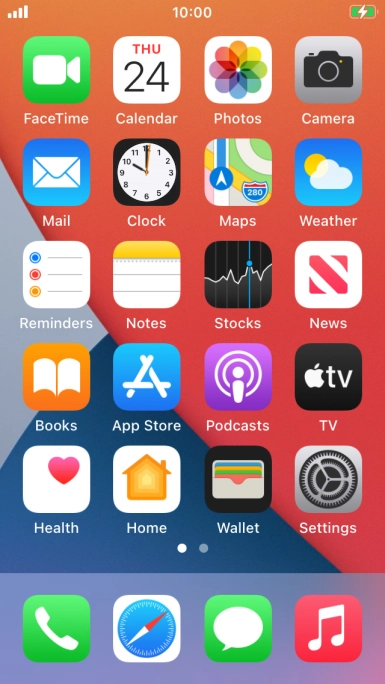 When the battery charging icon is displayed, the battery is charging.