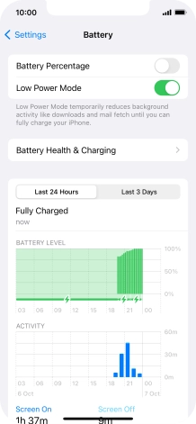 Slide your finger upwards starting from the bottom of the screen to return to the home screen.
