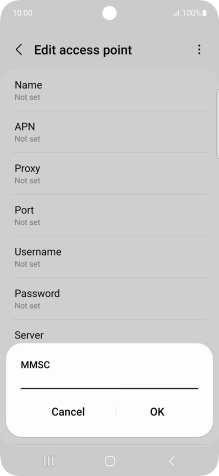 Key in http://pxt.vodafone.net.au/pxtsend and press OK.