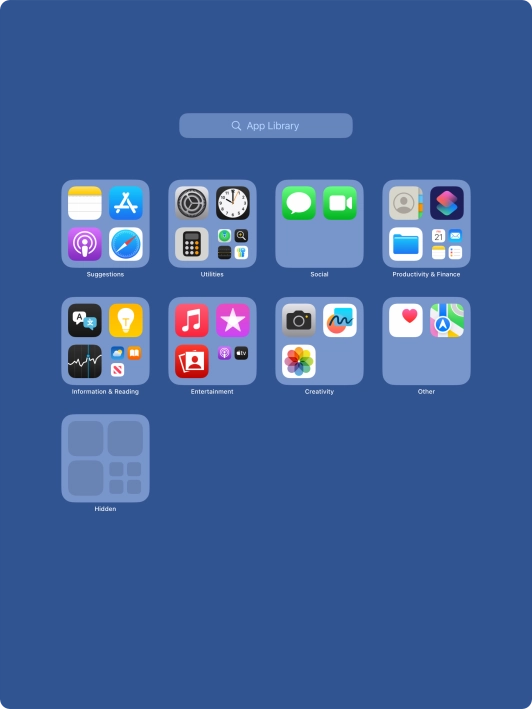 Press the required app. Press the required app.