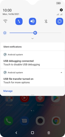 Press Touch for more options.