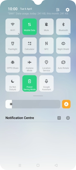 Press the Home key to return to the home screen.