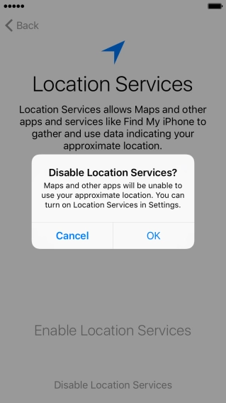 If you turn off the function, press OK.