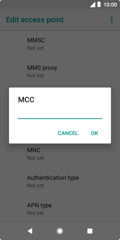 Key in 505 and press OK.