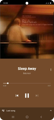 Press arrow right to go to the next audio file.