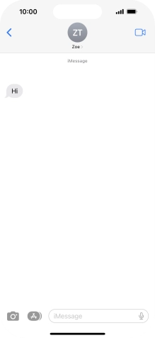 Slide your finger upwards starting from the bottom of the screen to return to the home screen.