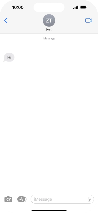 Slide your finger upwards starting from the bottom of the screen to return to the home screen.