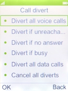 Select Cancel all diverts. Select Cancel all diverts.