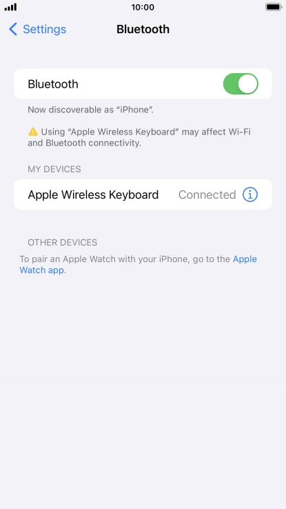 Press the Home key to return to the home screen.