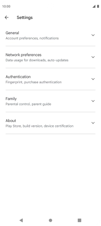 Press Network preferences .