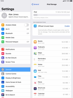 Press the required app. Press the required app.