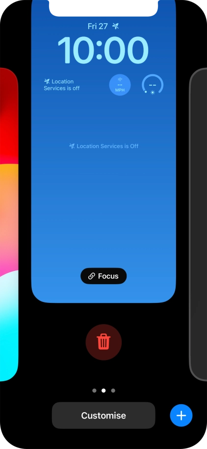 Press the delete icon.
