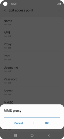 Key in 10.202.002.060 and press OK.