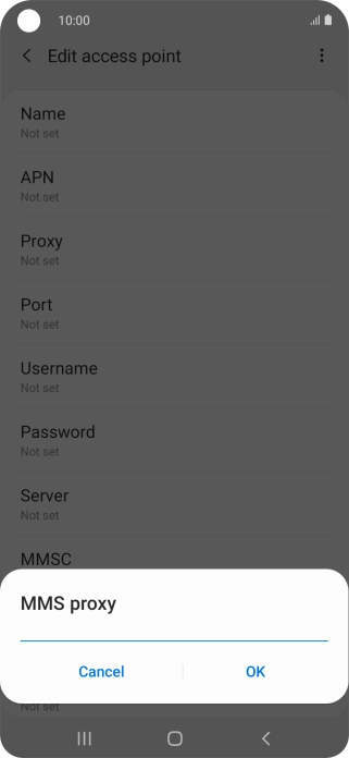 Key in 10.202.002.060 and press OK.
