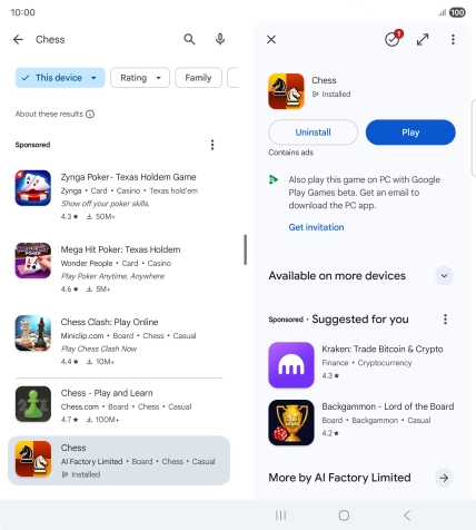 Press the Home key to return to the home screen.