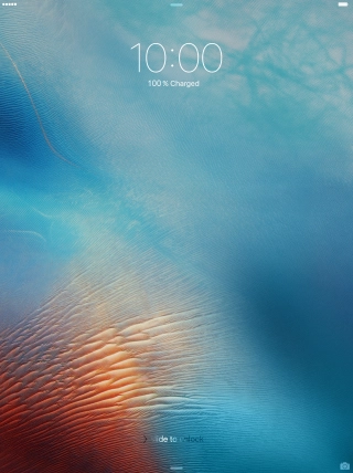 Slide your finger right on the screen.