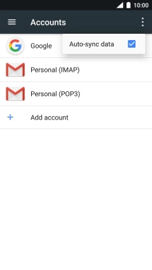 Press Auto-sync data.