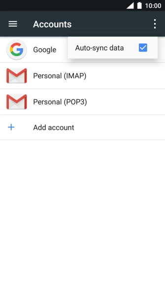 Press Auto-sync data.