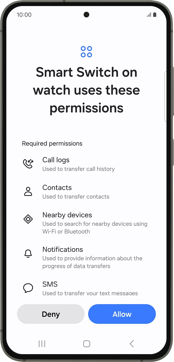 On your phone: Press Allow.