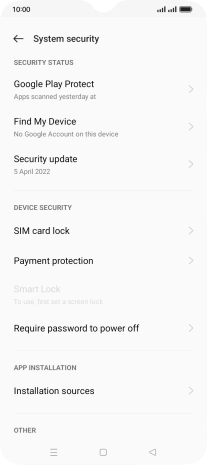 Press SIM card lock.